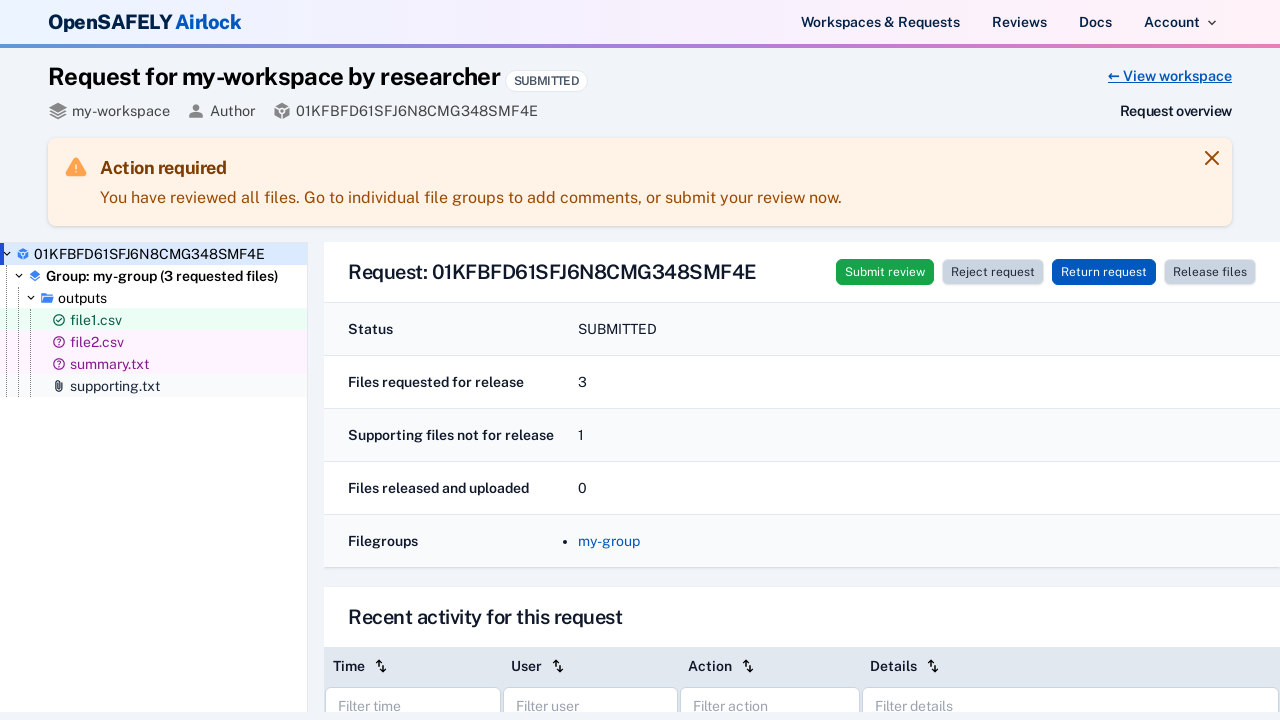 Submit independent review